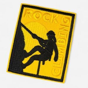 New Yellow Rock Climbing Patch